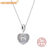 Wings Necklaces 925 Sterling Silver Dad Mum Grandma Grandad Pendant Necklace