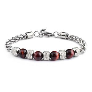 Men Bracelet Classic 8mm Hematite Strand Bracelet Charm Jewelry