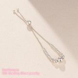 925 Sterling Silver Beads Sliding Bracelet Women Jewelry