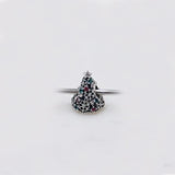 925 Silver Stars Christmas Tree Charm, Romantic Gift for Couples