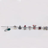 925 Silver Stars Christmas Tree Charm, Romantic Gift for Couples