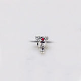 925 Silver Stars Christmas Tree Charm, Romantic Gift for Couples