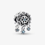 Winter S925 Silver Star Christmas Charm Pendant DIY Gift Women