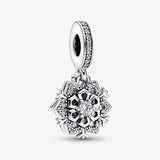Winter S925 Silver Star Christmas Charm Pendant DIY Gift Women