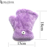 Winter Cat Paw Fingerless Gloves 021 with Snap Button Accessories