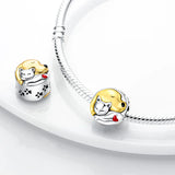 Winter Christmas Socks Pendant 925 Sterling Silver Charm Beads