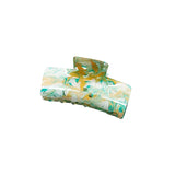 Colorful Painting Marble Acetate Hair Claw - Glitter Hair Clips
