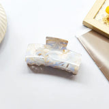 Colorful Painting Marble Acetate Hair Claw - Glitter Hair Clips