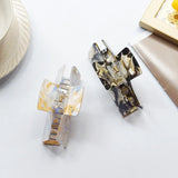 Colorful Painting Marble Acetate Hair Claw - Glitter Hair Clips