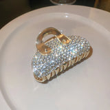 Winter Rhinestone Handbag Hair Claws for Girls
