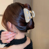 Winter Rhinestone Handbag Hair Claws for Girls