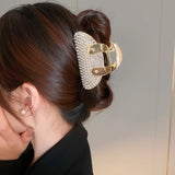 Winter Rhinestone Handbag Hair Claws for Girls