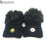 Winter Fingerless Gloves 005 with 18mm Snap Button Charms Jewelry