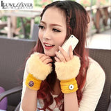 Winter Fingerless Gloves 005 with 18mm Snap Button Charms Jewelry