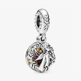 Winter Mixed Princess Dangle Crystal Charms 925 Sterling Silver Charms