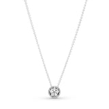 925 Sterling Silver Snowflake Heart Necklace