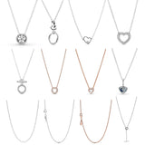 925 Sterling Silver Snowflake Chain Necklace