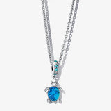 925 Sterling Silver Snowflake Necklace Cable Chain
