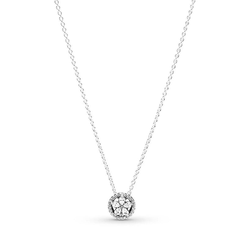 925 Sterling Silver Snowflake Chain Necklace