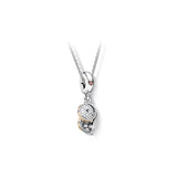 925 Sterling Silver Snowflake Necklace Classic Cable Chain