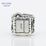 Winter Fits 925 Sterling Silver Gingerbread House Charms Beads