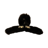 Winter Personalized Letter Plush Barrettes Updo Hair Claw Catch Hair Accessories