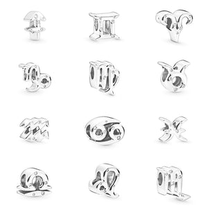 Winter Series Hot S925 Unique Flash Zodiac Charm String Diy Women's Jewelry