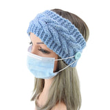 Winter Warmer Ear Wool Hat Hairbands For Women Crochet Wide Stretch Headband