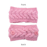 Winter Warmer Ear Wool Hat Hairbands For Women Crochet Wide Stretch Headband