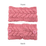 Winter Warmer Ear Wool Hat Hairbands For Women Crochet Wide Stretch Headband