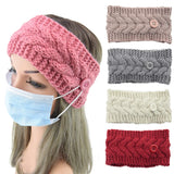 Winter Warmer Ear Wool Hat Hairbands For Women Crochet Wide Stretch Headband