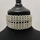 Winter Pearl Choker Necklace Vintage Style Jewelry