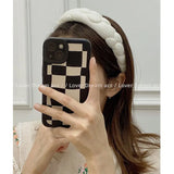 Winter Flower Hairband for Women Solid Color Headband