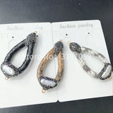 Winter Snakeskin Hollow Drop Shape DIY Accessories