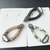 Winter Snakeskin Hollow Drop Shape DIY Accessories