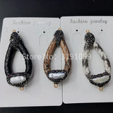 Winter Snakeskin Hollow Drop Shape DIY Accessories