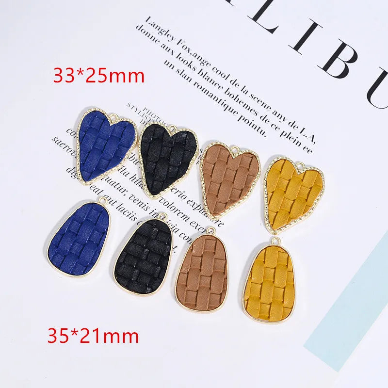 30pcs/lot Cartoon Hearts/Water Drop Shape Alloy Floating Pendants Charms