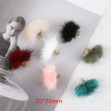 30pcs Geometry Alloy/Plush Charms DIY Jewelry Earring/Bracelet Pendants