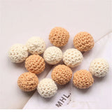 40pcs 15mm Wood Beads for DIY Jewelry Earring/Garment/Hair Accessory