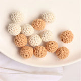 40pcs 15mm Wood Beads for DIY Jewelry Earring/Garment/Hair Accessory