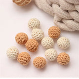 40pcs 15mm Wood Beads for DIY Jewelry Earring/Garment/Hair Accessory