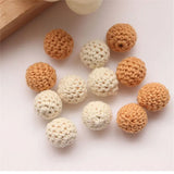 40pcs 15mm Wood Beads for DIY Jewelry Earring/Garment/Hair Accessory