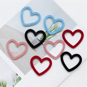 40pcs Cartoon Hearts Resin Beads DIY Jewelry Earring/Garment Accessory