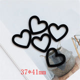 40pcs Cartoon Hearts Resin Beads DIY Jewelry Earring/Garment Accessory