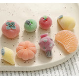 40pcs/lot Velvet Flocking Fruit Resin Beads Charms DIY Jewelry Accessory