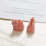50pcs/lot 18mm velvet rabbit shape resin beads for DIY jewelry and clothing