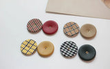 50pcs 26mm Geometry Rounds Cloth Buckle DIY Earring Accessory