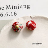 50pcs Christmas Round Balls Beads DIY Jewelry Earring Accessory
