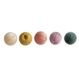 50pcs Winter Geometry Woollen Winding Beads DIY Jewelry Earring Accessory
