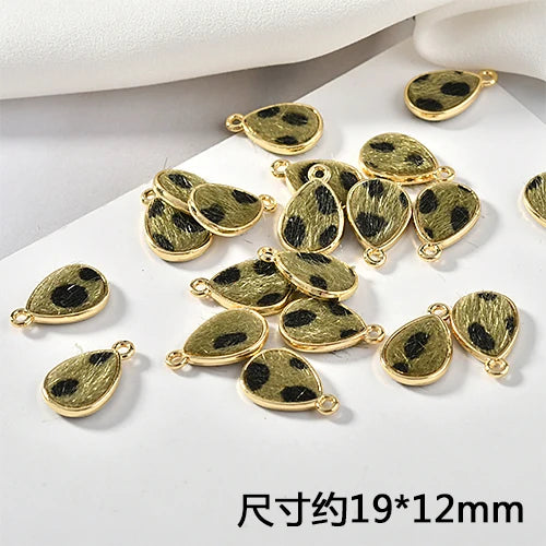 Alloy Leopard Print Drop Earrings DIY Accessories